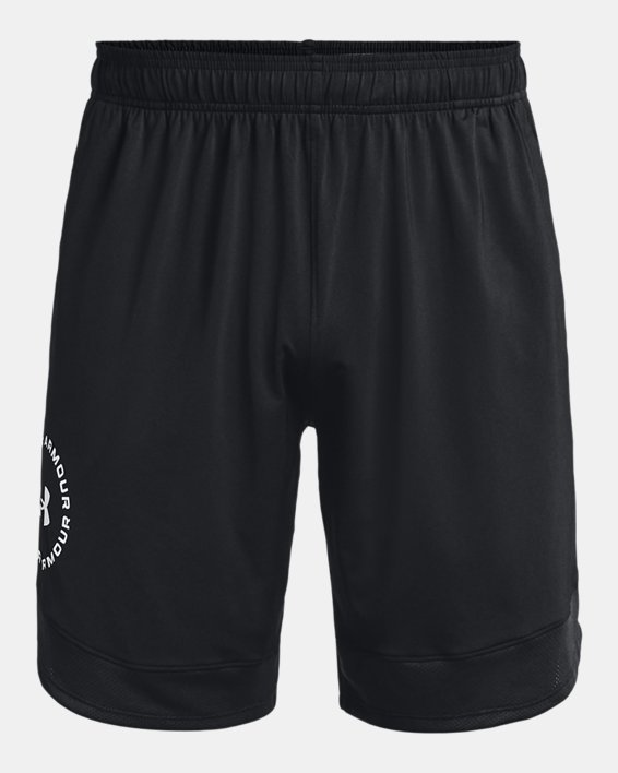 Men's UA Train Stretch Graphic Shorts in Black image number 5
